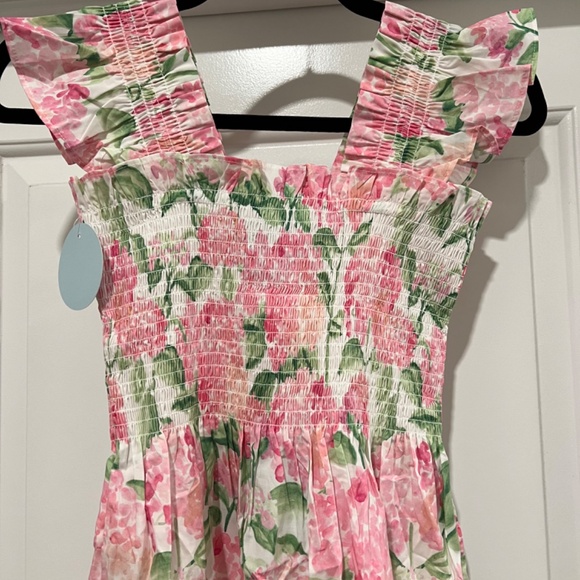 RARE NWT Hill House Pink Hydrangea Ellie Dress (XXS) 🩷💚🤍 - Picture 4 of 6